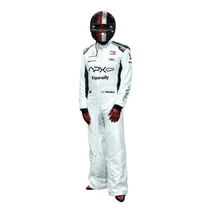 Damson Idris 2025 F1 movie racing suit front view with authentic motorsport styling