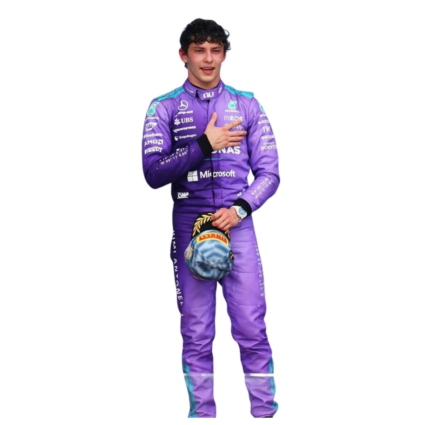2026 Andrea Kimi Antonelli Team Mercedes Miami GP F1 Racing Suit