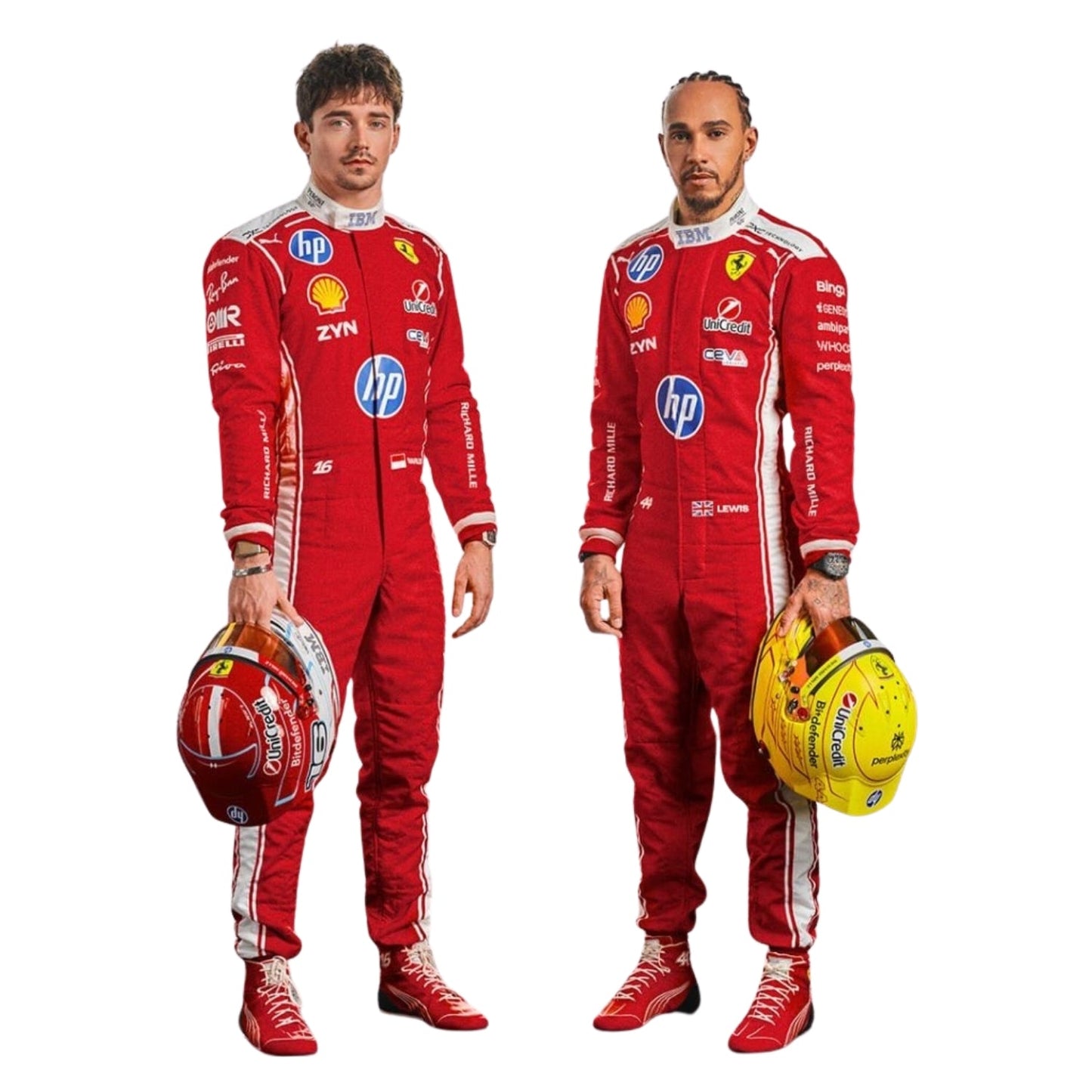 2026 F1 Racing Costume Worn by Charles Leclerc & Lewis Hamilton -Team Ferrari