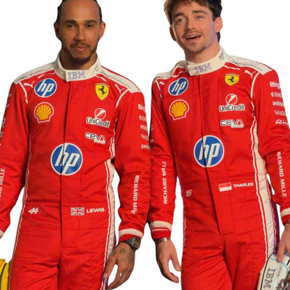 2026 F1 Racing Costume Worn by Charles Leclerc & Lewis Hamilton -Team Ferrari