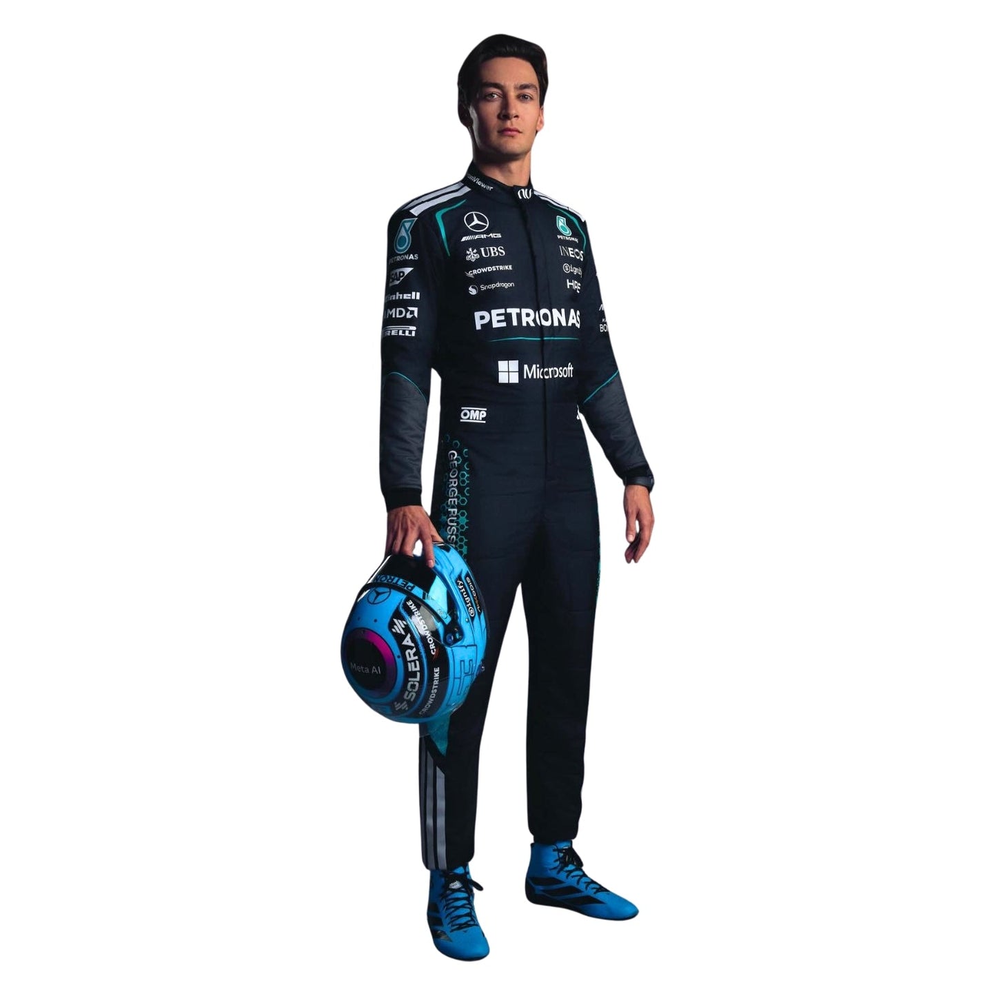 2026 F1 Racing Costume Worn by George Russell & Andrea Kimi Antonelli  - Team Mercedes