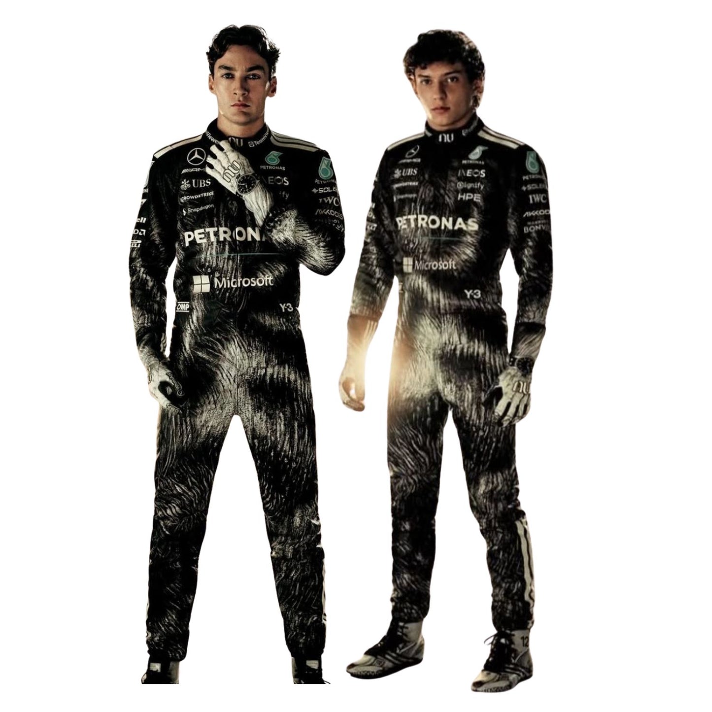 2026 Japanese GP F1 Racing Costume Worn by George Russell & Andrea Kimi Antonelli  - Team Mercedes