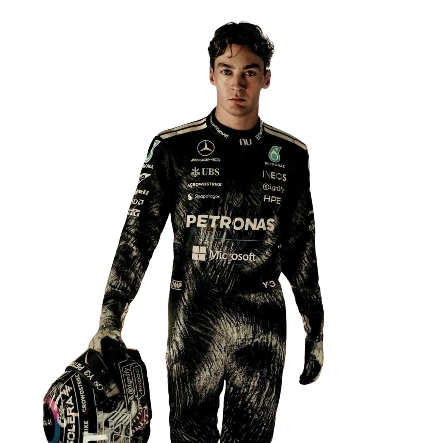 2026 Japanese GP F1 Racing Costume Worn by George Russell & Andrea Kimi Antonelli  - Team Mercedes