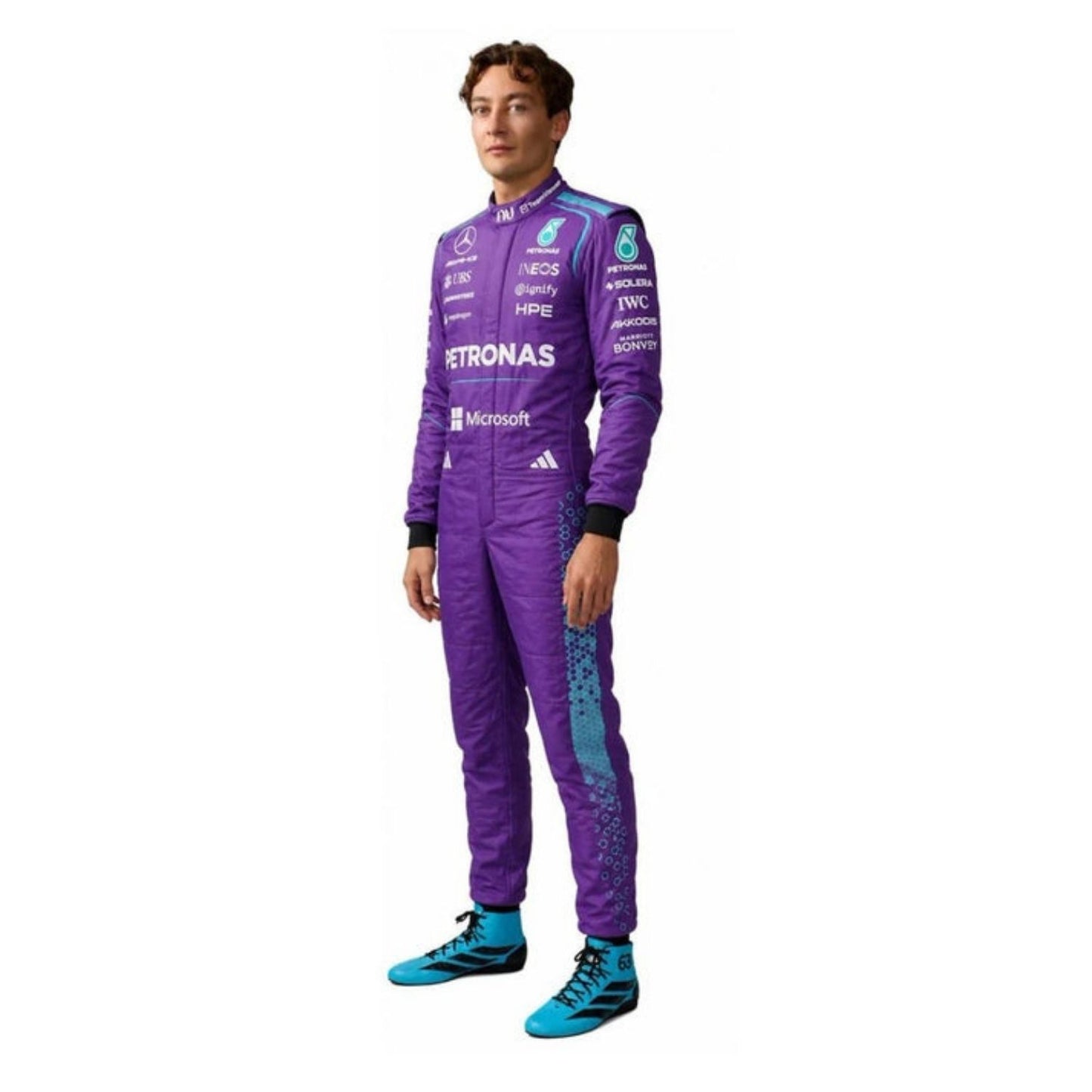 2026 Miami GP F1 Racing Costume Worn by George Russell & Andrea Kimi Antonelli  - Team Mercedes