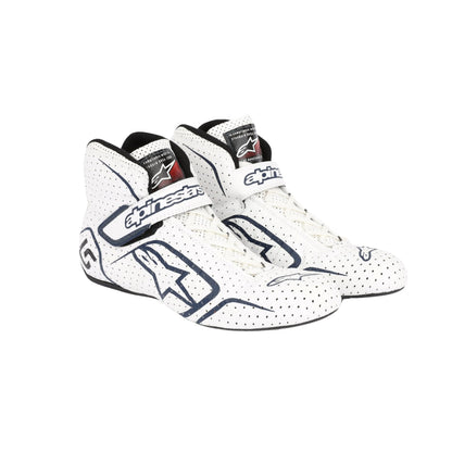 White Lance Stroll 2017 F1 racing shoes with black accents on a white background